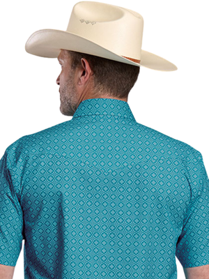 Chemise à manches courtes Amarillo Wallpaper Medaillon - Homme