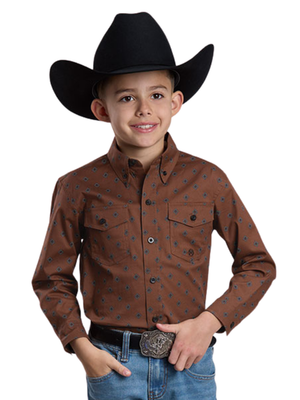 Chemise Western Amarillo Rust - Garçon