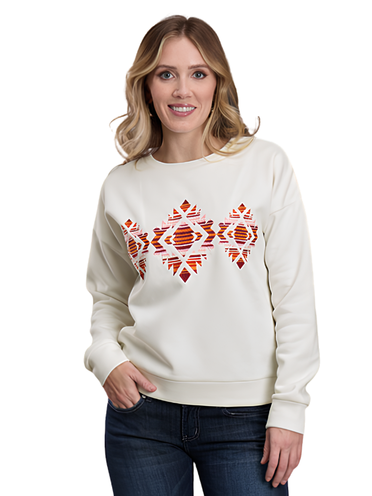 Chandail Aztec Crème - Femme