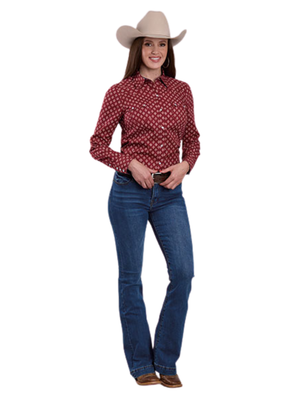Chemise Western Aztec Tile - Femme