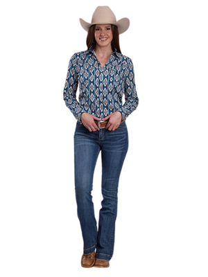 Chemise Western Vertical Serape - Femme