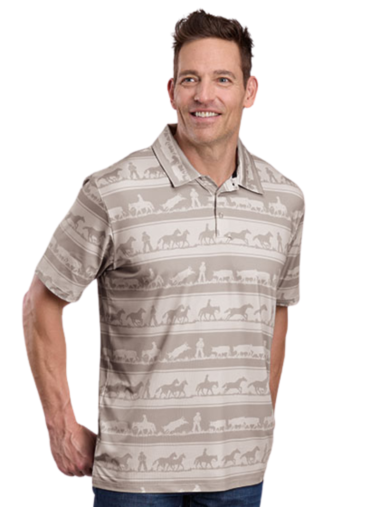 Polo Cowboy Rugby avec protection solaire - Homme