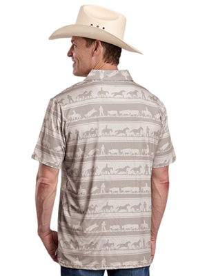 Polo Cowboy Rugby avec protection solaire - Homme