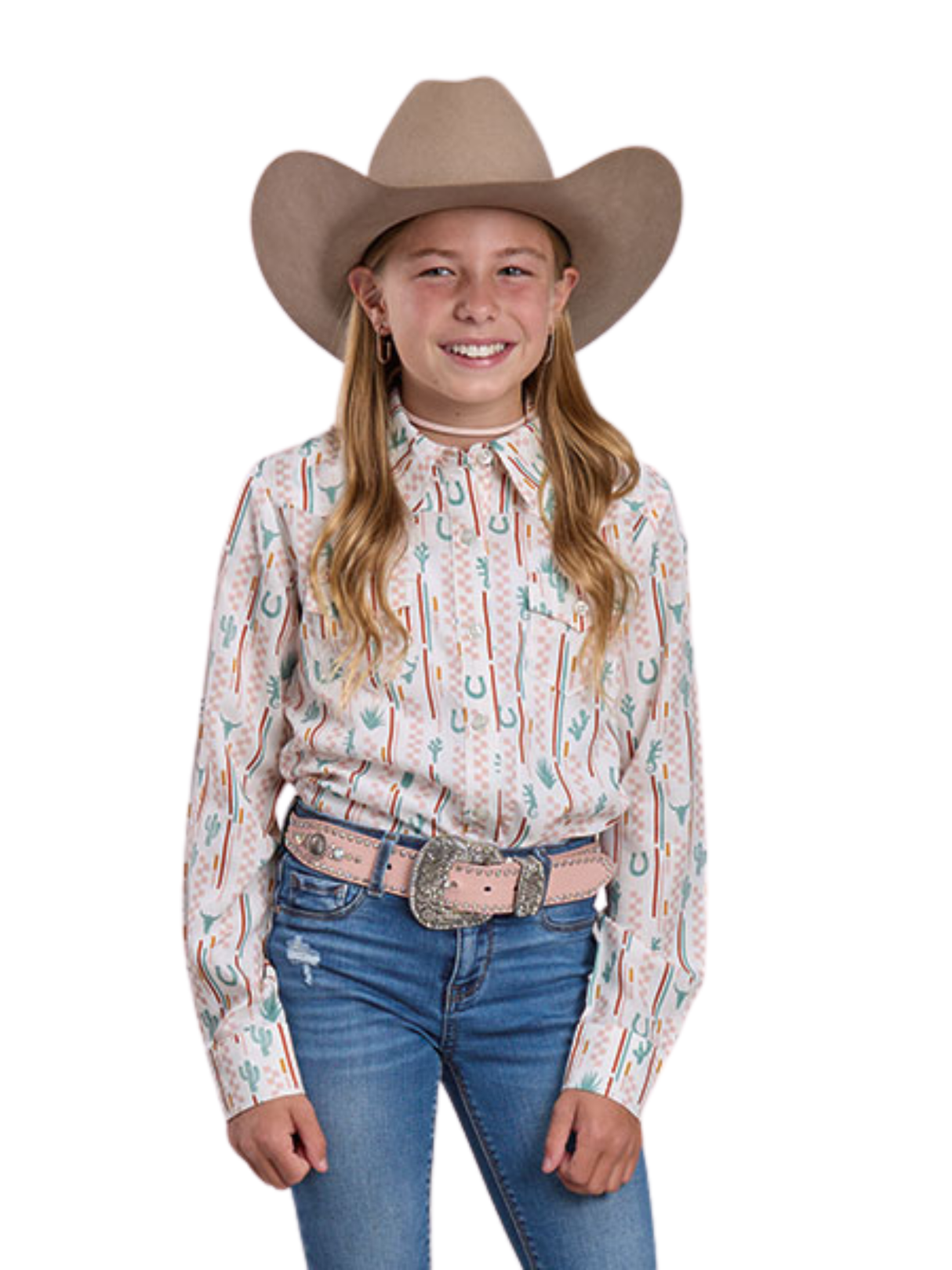 Girls' Western Check Shirt