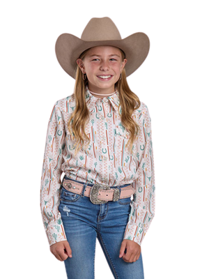Girls' Western Check Shirt