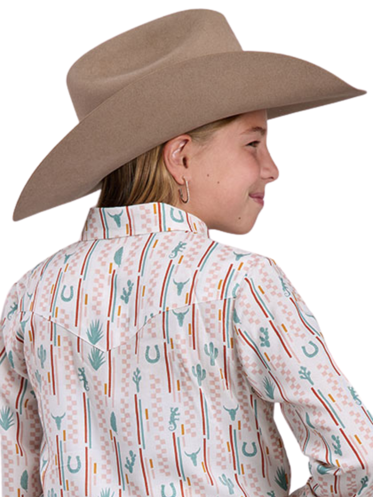 Girls' Western Check Shirt