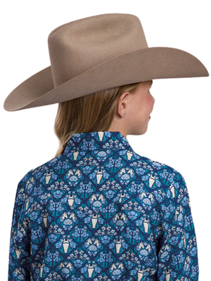 Chemise Western Five Star Horses & Flowers - Fille