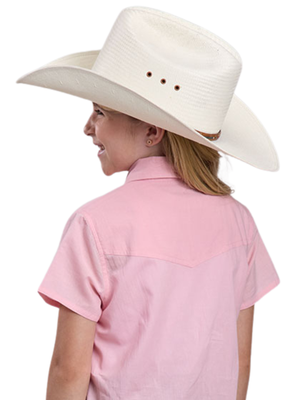 Chemise Western à manches courtes Rose - Fille