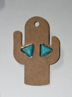 Boucles d'oreilles pierre turquoise