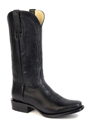 Bottes Western Hailee Med Square Toe Noir - Femme