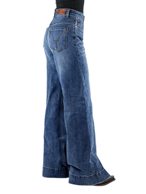 Jeans Western Claire High Rise Wide Leg - Femme