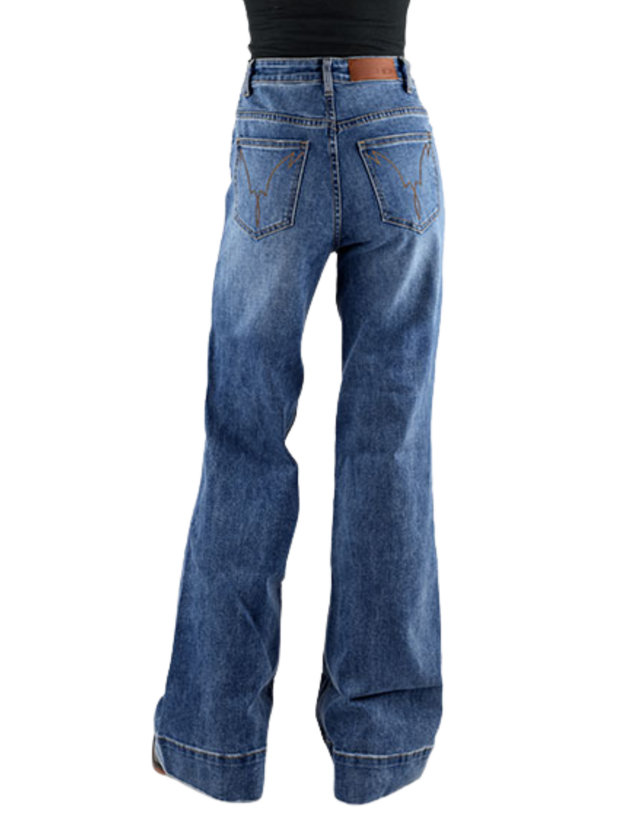 Jeans Western Claire High Rise Wide Leg - Femme