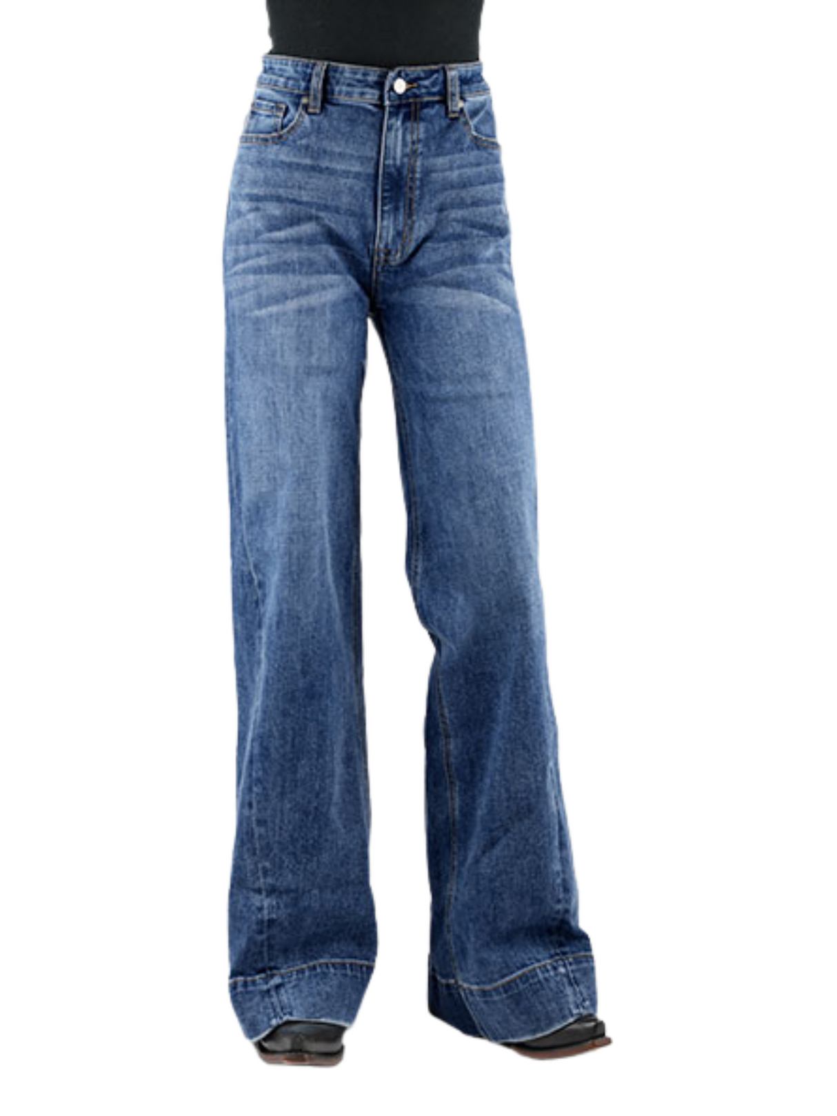 Jeans Western Claire High Rise Wide Leg - Femme