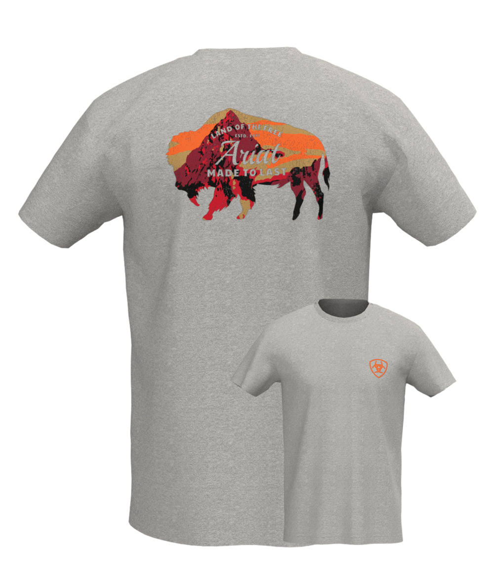 T-shirt Bison Landscape - Homme