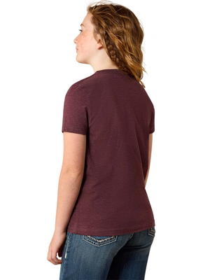 T-shirt Skulls & Florals - Fille