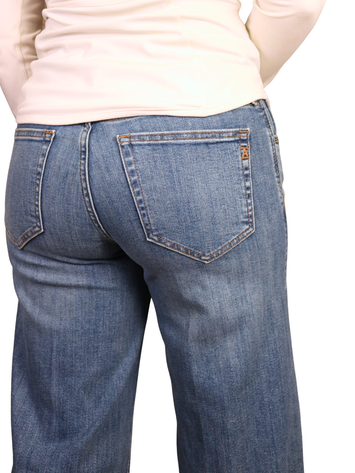 Women's Jazmine Western Wide Leg Cropped Jeans