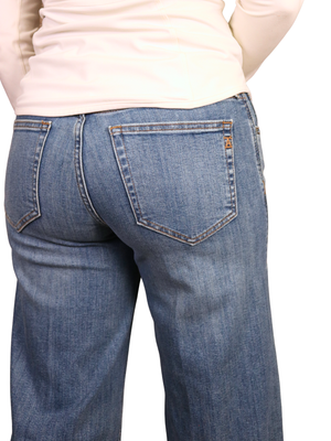 Women's Jazmine Western Wide Leg Cropped Jeans