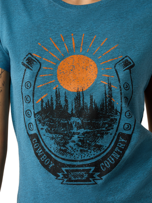 T-shirt Horseshoe Country - Femme