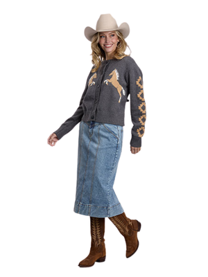 Cardigan Bronc Crop - Femme