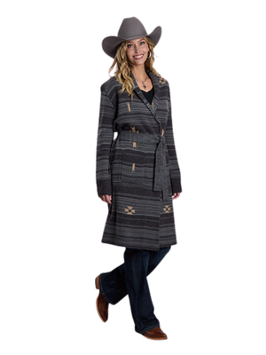Cardigan long Aztec - Femme