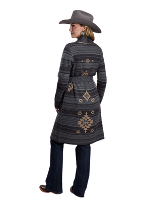 Cardigan long Aztec - Femme