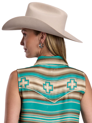 Women's Turquoise Serape Cami Shirt