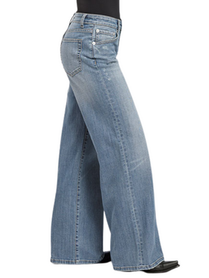 Light Western 675 Mid Rise Wide Leg Jeans - Women