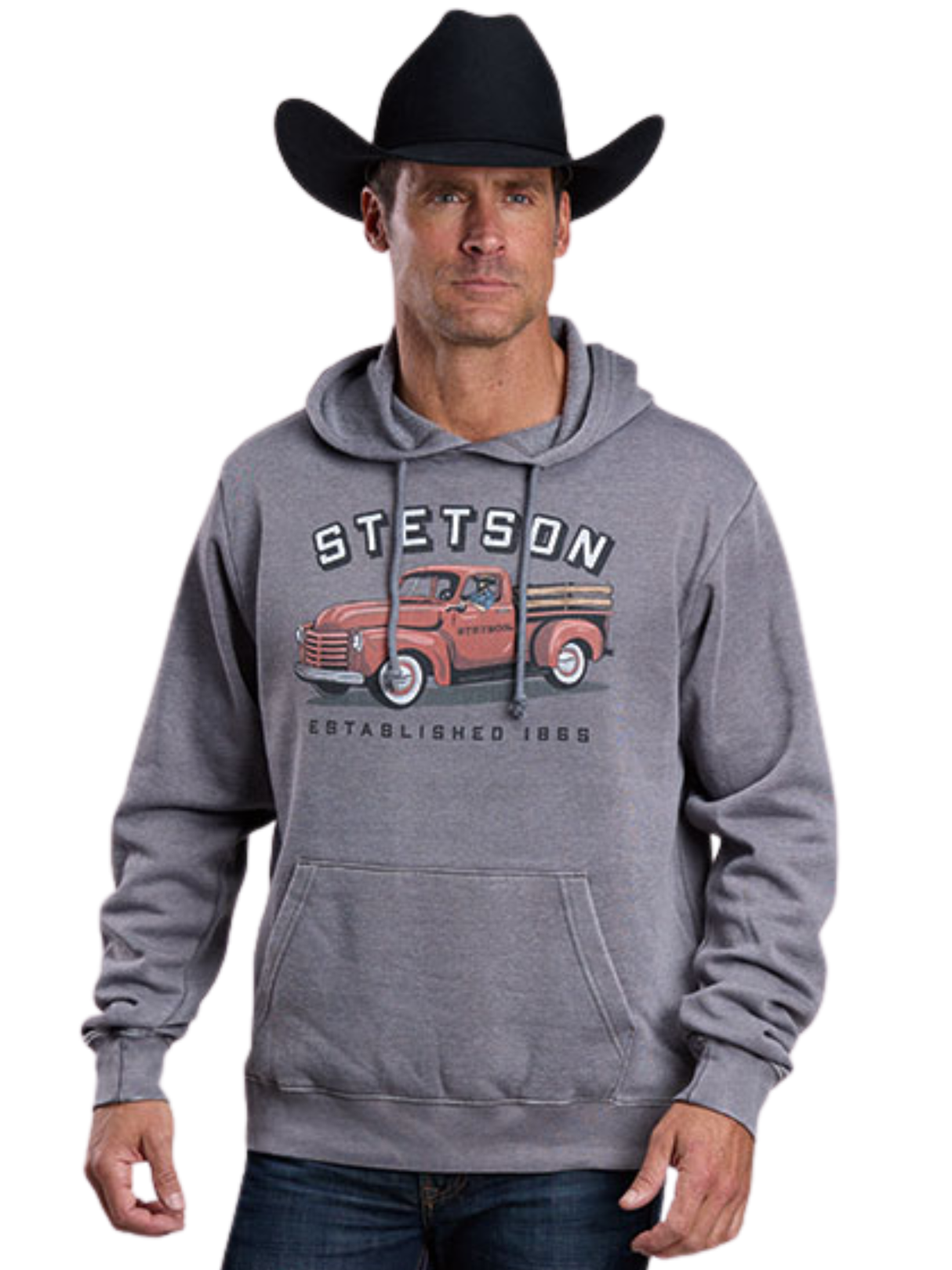 Hoodie Old Red Truck - Homme