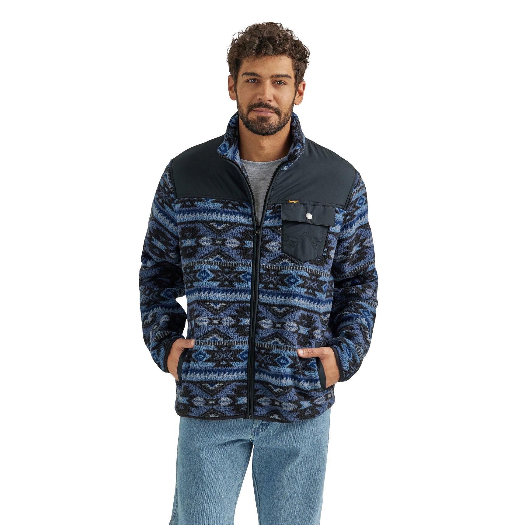 Blue Shadow Sherpa Jacket - Men's