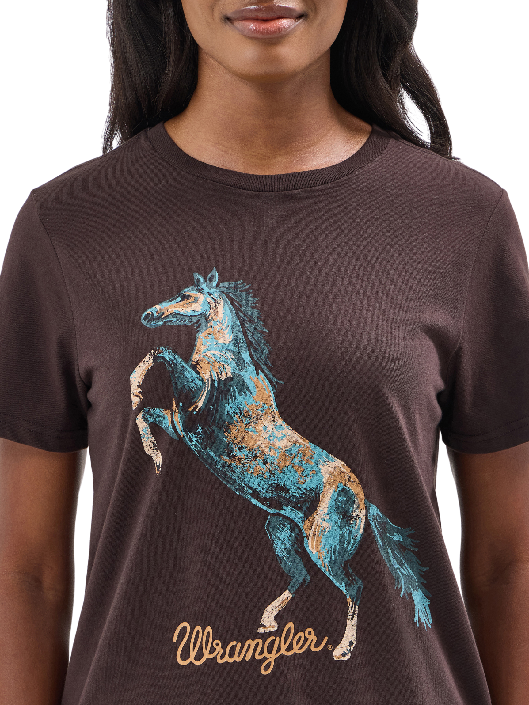 T-shirt rearing horse - Femme