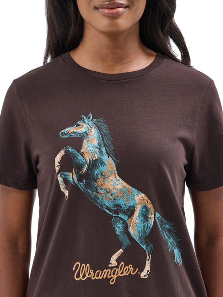 T-shirt rearing horse - Femme