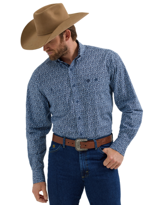 Chemise George Strait Bleu - Homme