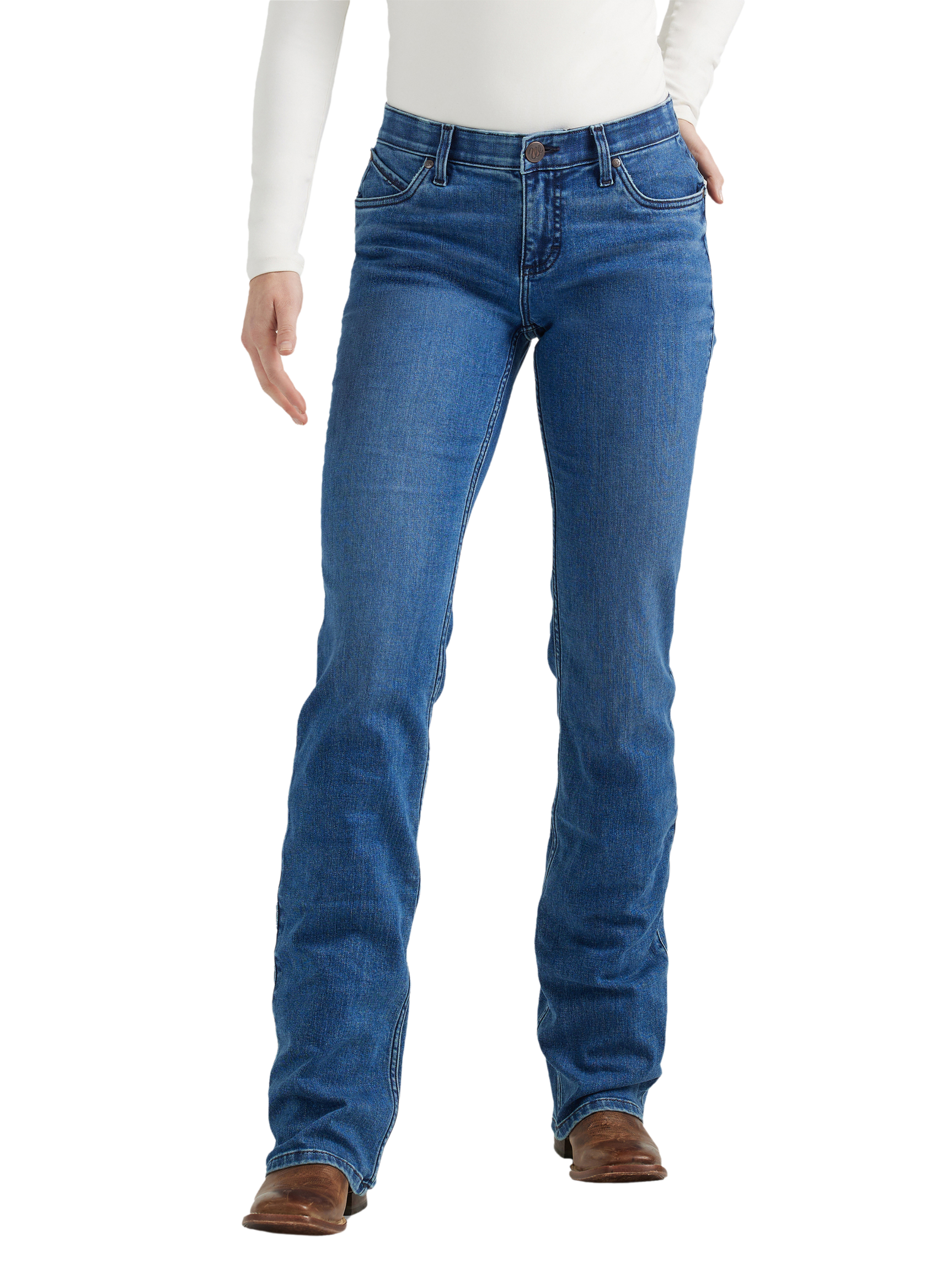 Jeans Ultimate Riding Jean Q-Baby Bootcut Marie Mid-Rise Slim Bootcut - Femme