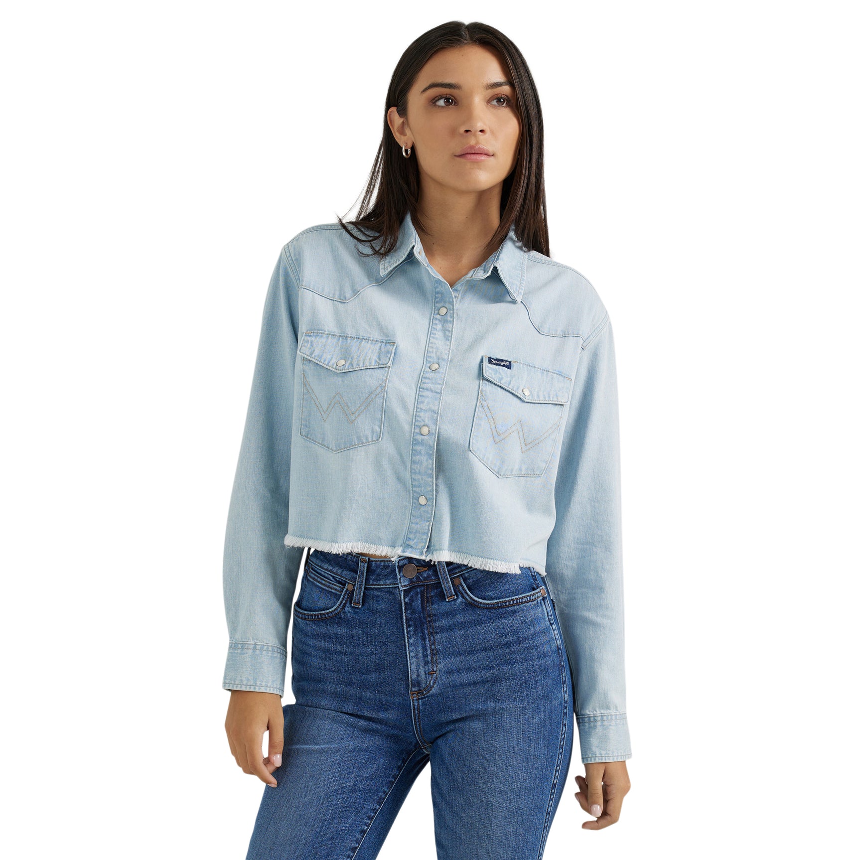 Chemise Cropped en jeans - Femme