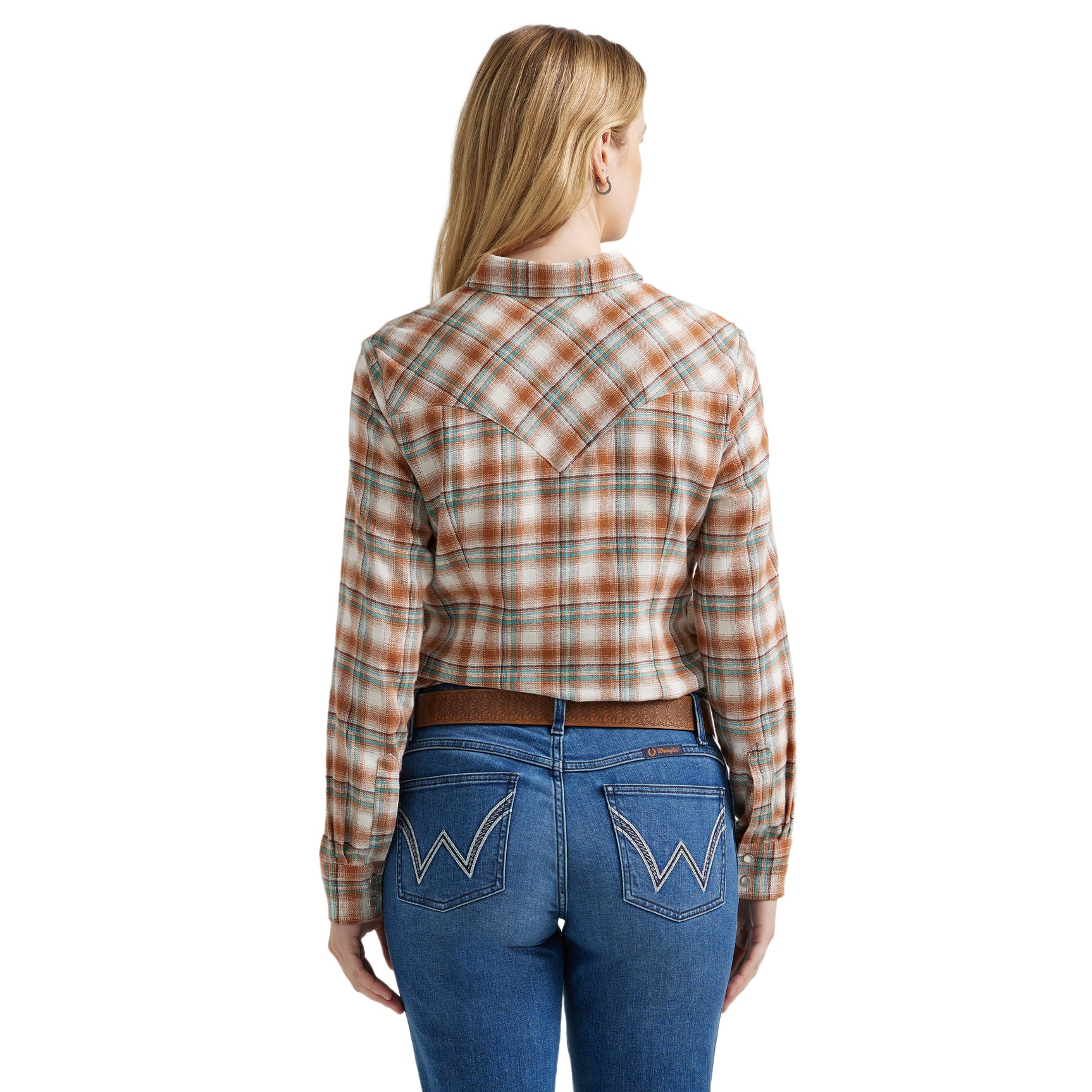 Chemise carreauté pumpkin moss - Femme