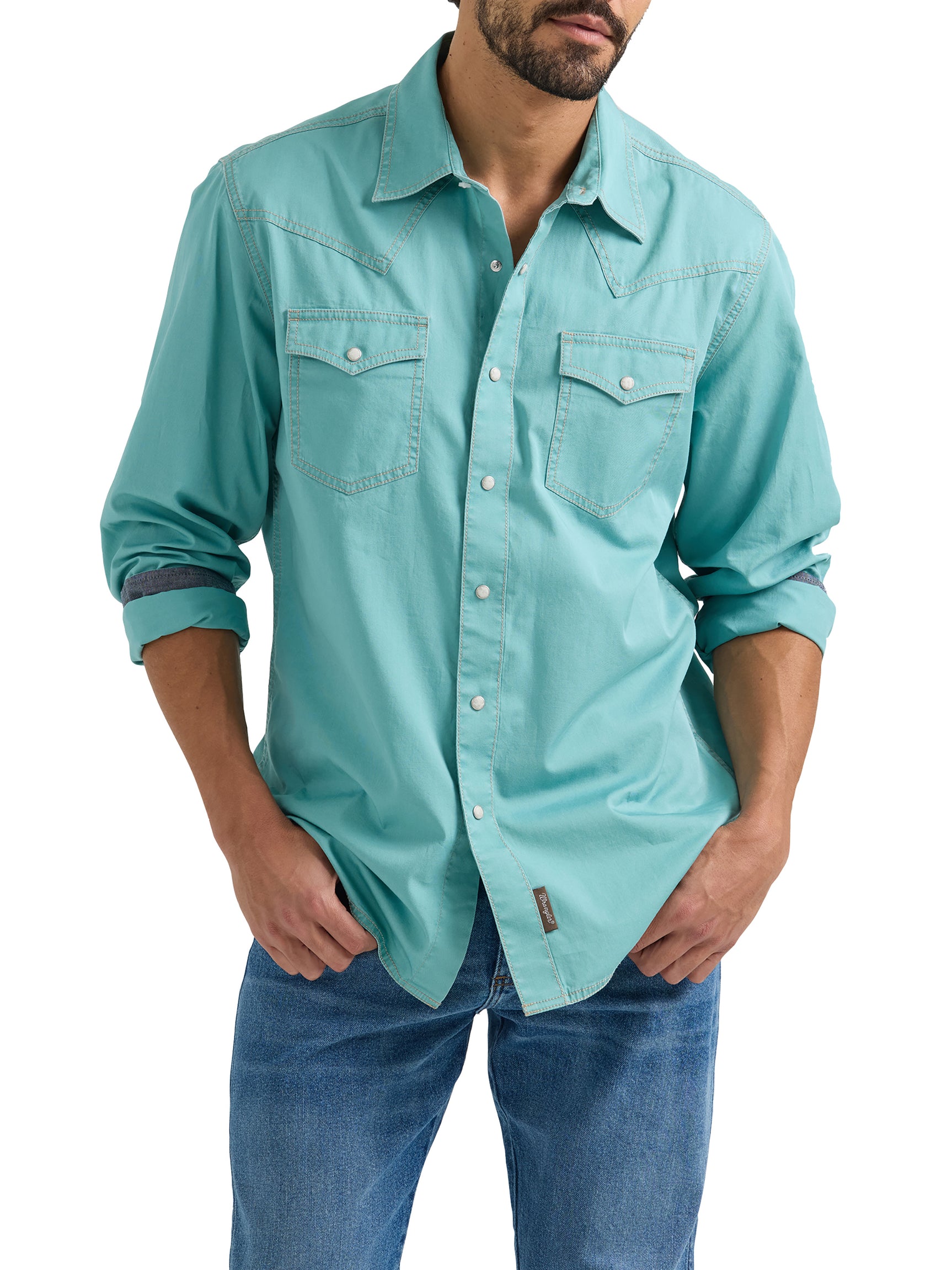 Chemise Retro® Premium Turquoise - Homme