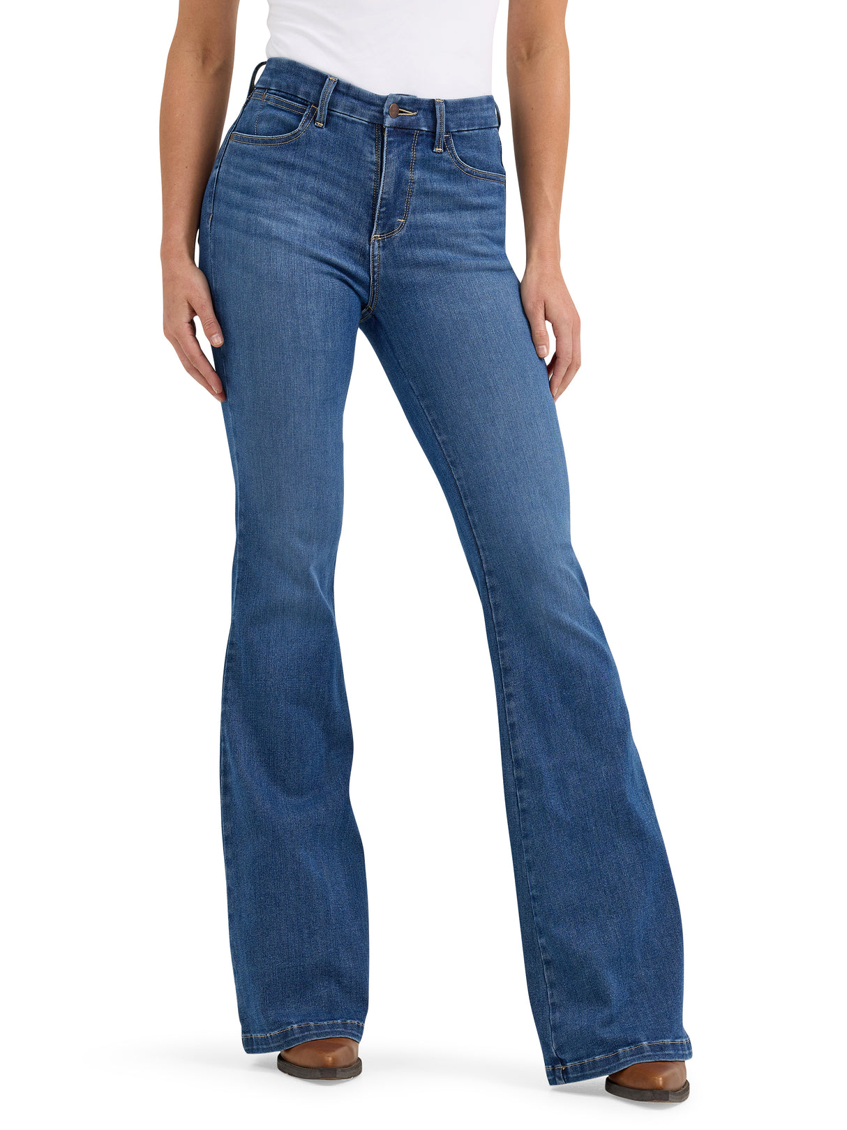 Women's Elsie Flare High Waisted Western Bespoke Jeans