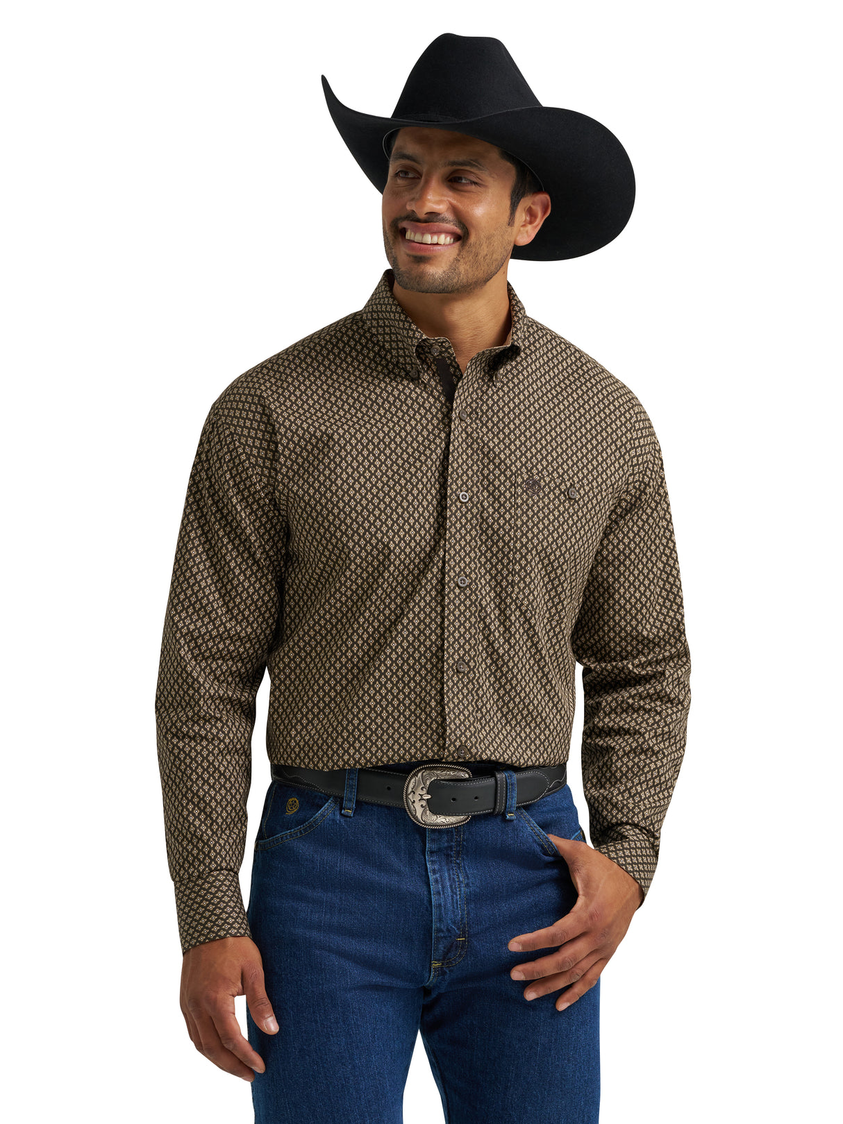 George Strait Brown Multi Shirt - Men