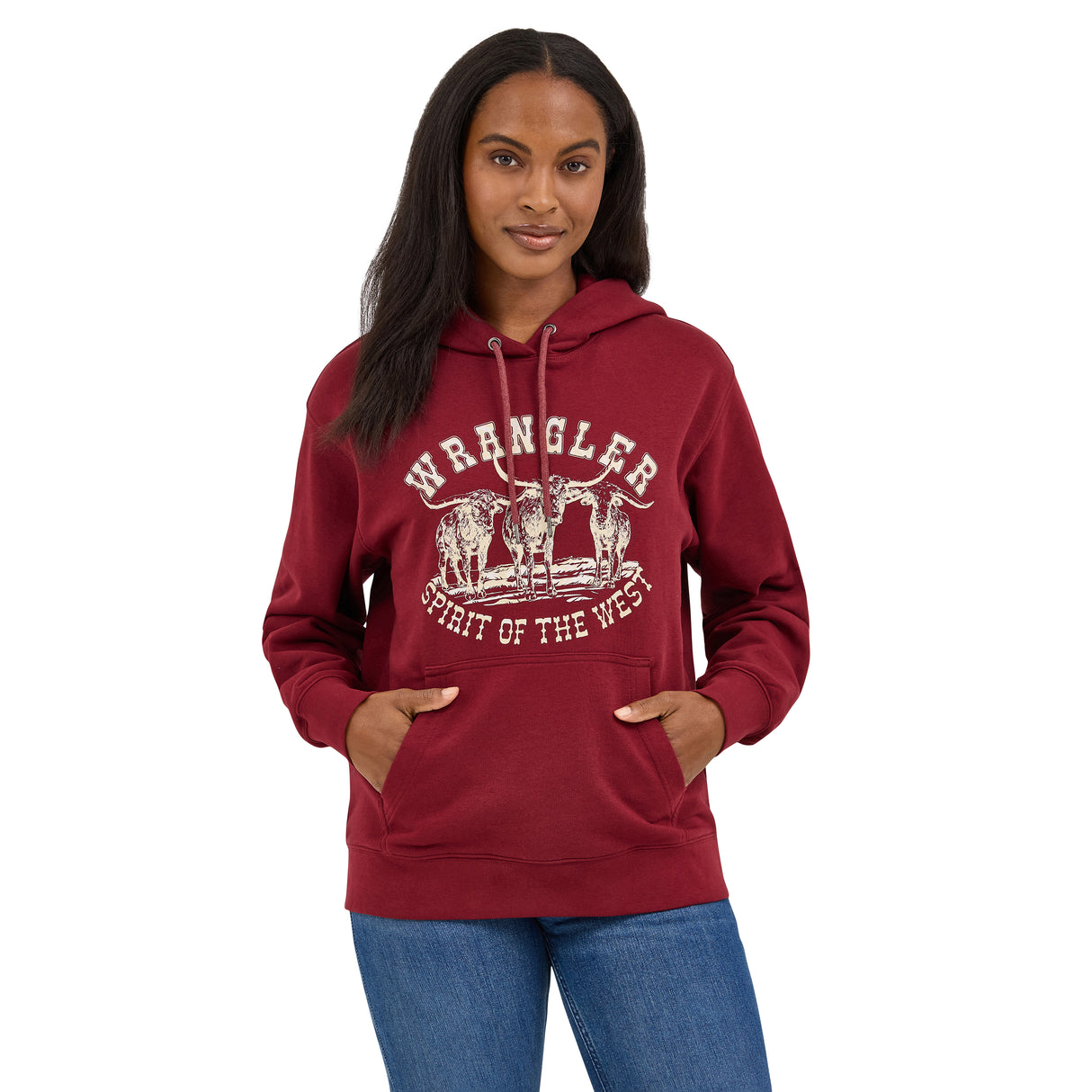 Hoodie Steerer Bourgogne - Femme
