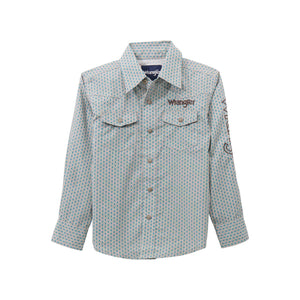 Chemise Western Losanges et broderies - Garçon