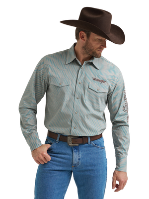 Chemise western snaps Logo Peacock - Homme