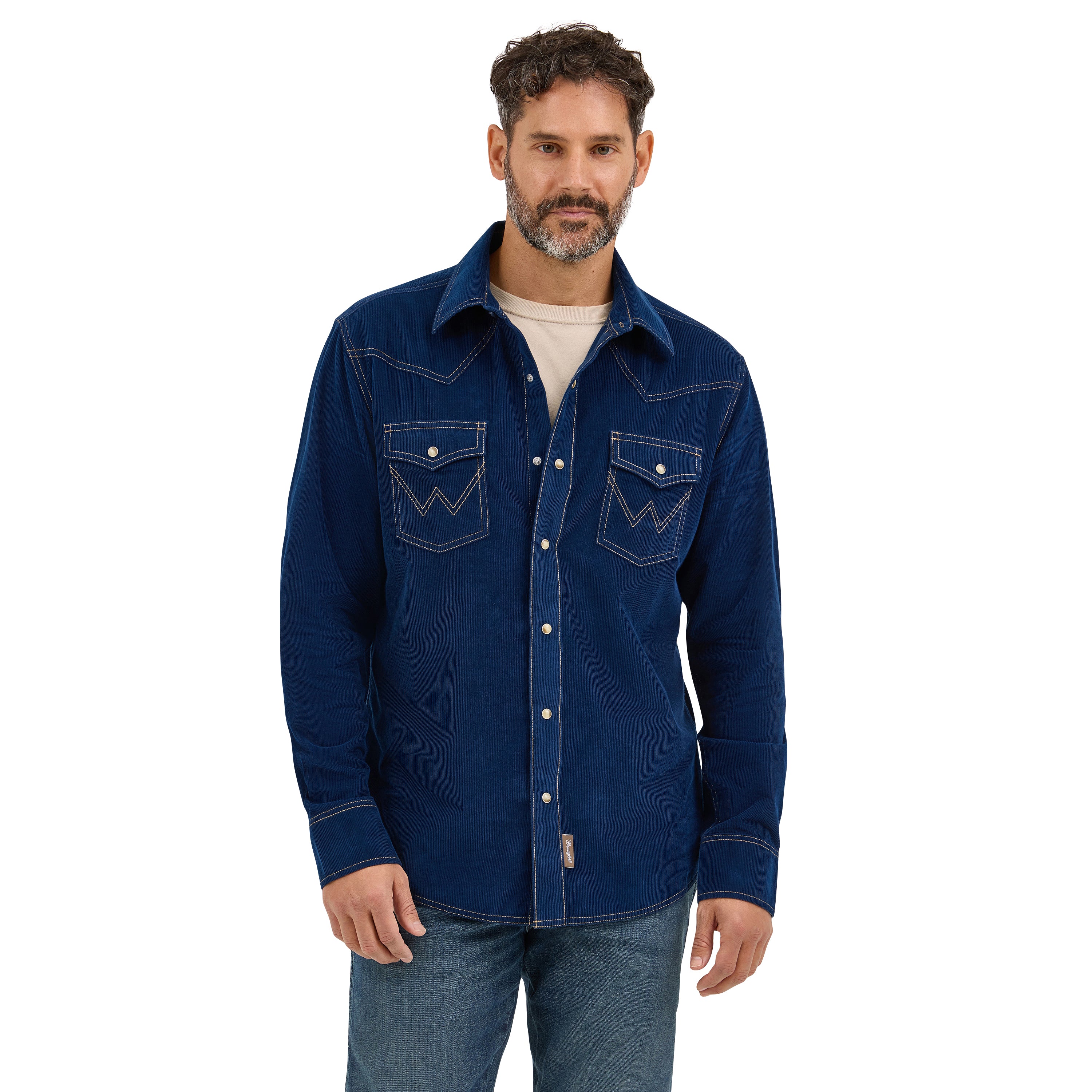 Wrangler Chemise à boutons-pression Wine Western pour
