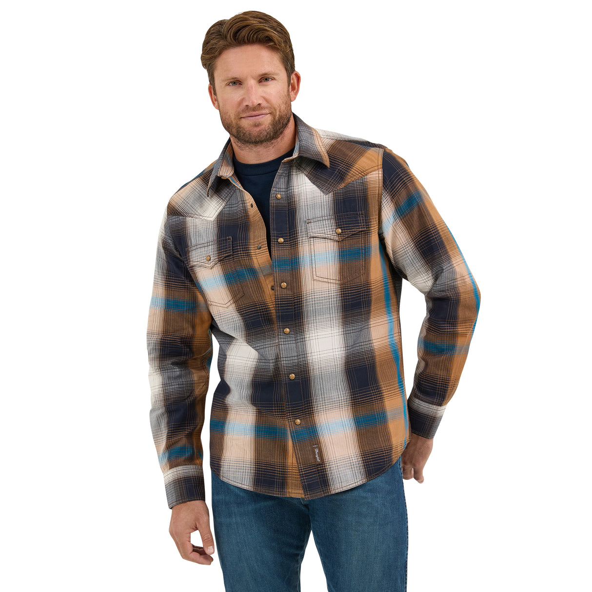 Men's Plaid Western Shirt