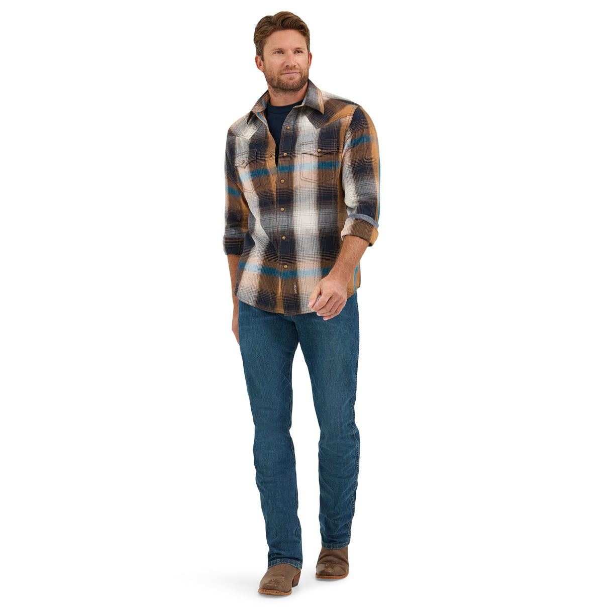 Men's Plaid Western Shirt