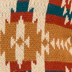 Cardigan Western à Motif Mustard - Femme