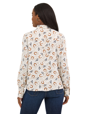 Chemise Western Tie Neck - Femme