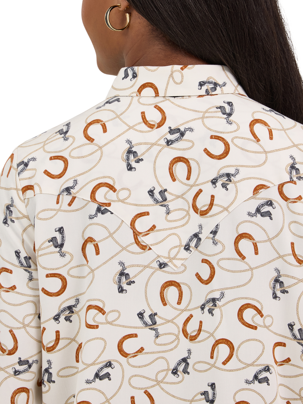 Chemise Western Wrangler Rust Stripes - Femme | 112371900 | La Chambrière Chemise Western Wrangler Rust Stripes - Femme | 112371900 | La Chambrière