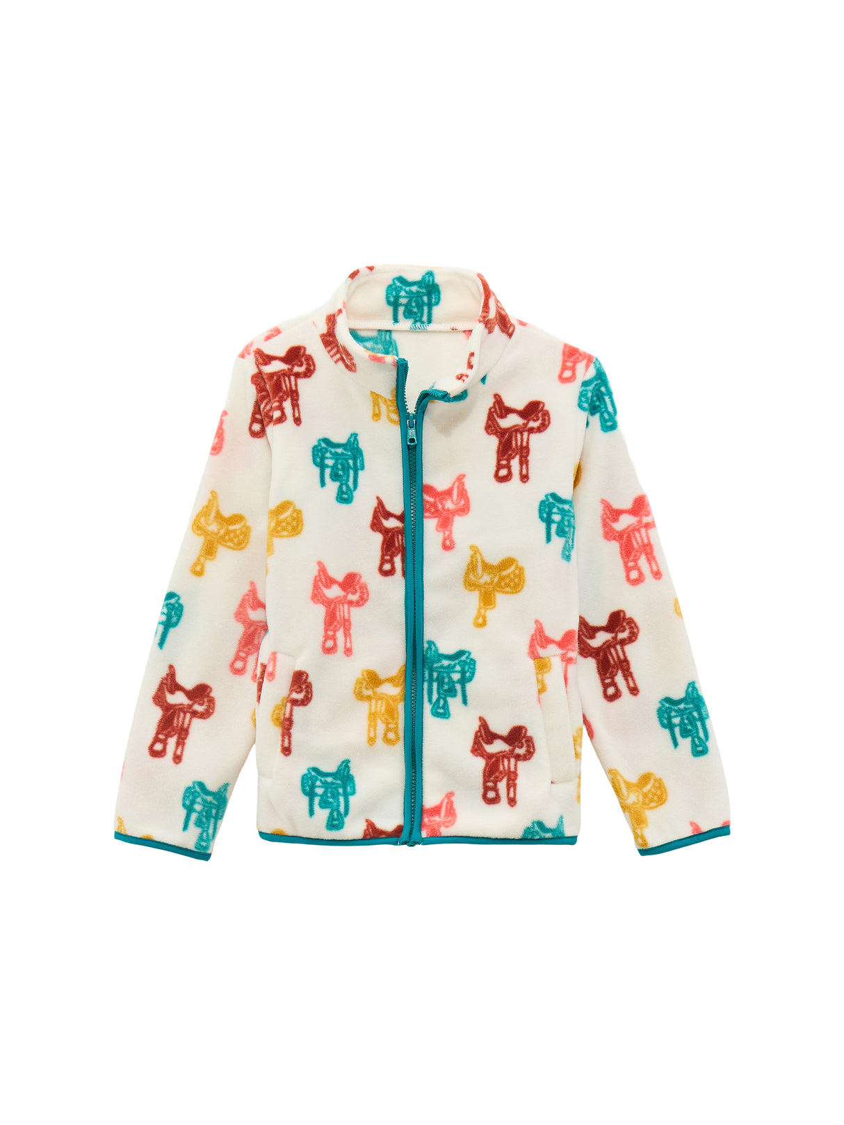 Veste Sherpa Fleece zip saddle - Fille