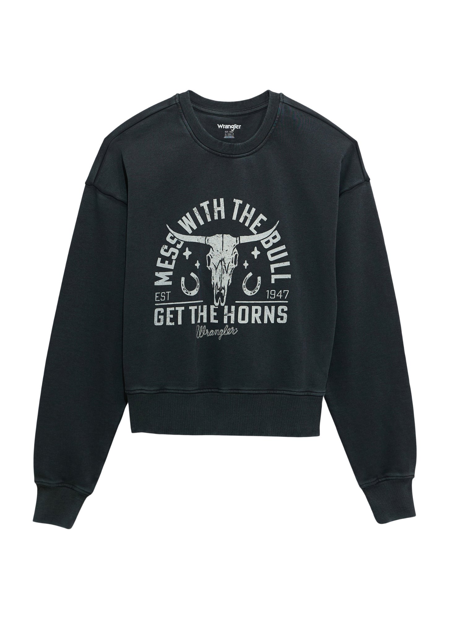 Crewneck Cropped Mess with the bull - Femme