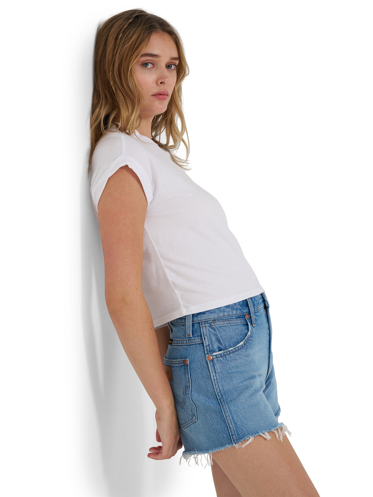 Short Western Cowboy taille haute Riyah - Femme